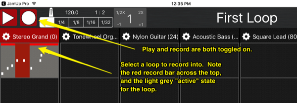 Recording your first loop