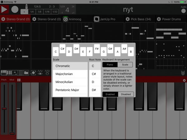 Keyboard configuration